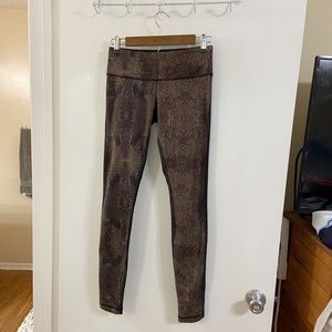 lululemon athletica | Black and Gold Leggings